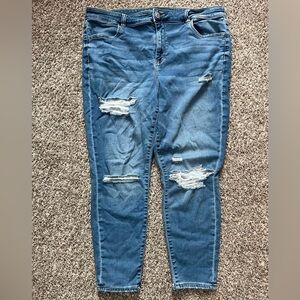 American Eagle distressed next level stretch jeggings